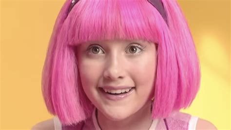 pink haired girl from lazytown